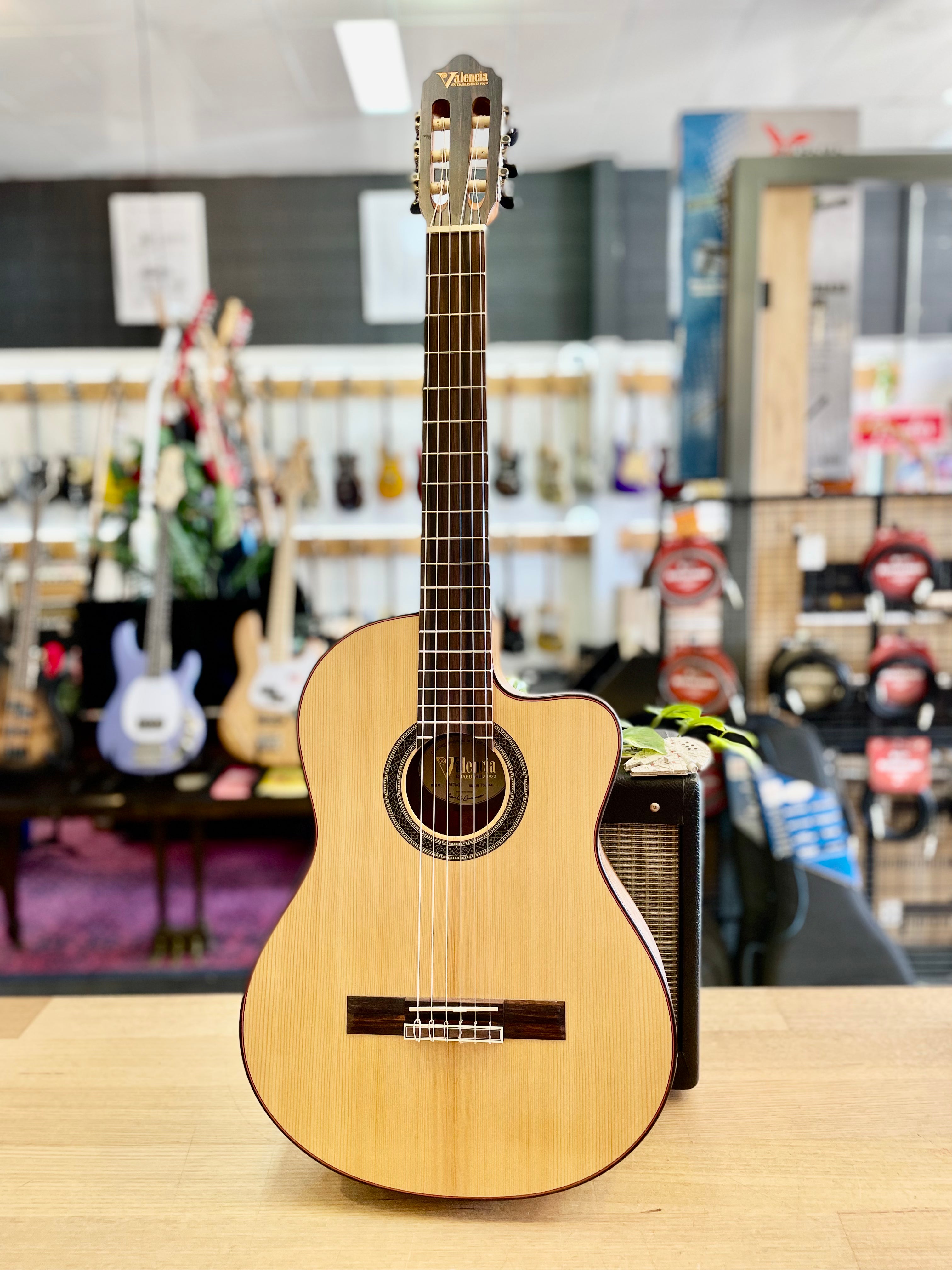 Valencia | VC704CE | Solid Top | Cutaway Pickup | Classical Guitar | Valencia | VC704CE | Solid Top | Cutaway Pickup | Classical Guitar |